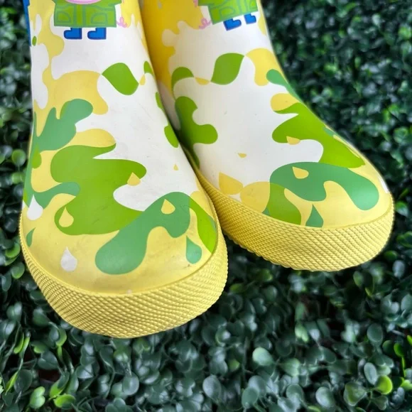 HUNTER X PEPPA PIG CLASSIC MUDDY PUDDLES WELLINGTON BOOTS SIZE 1 kids - Picture 6 of 9